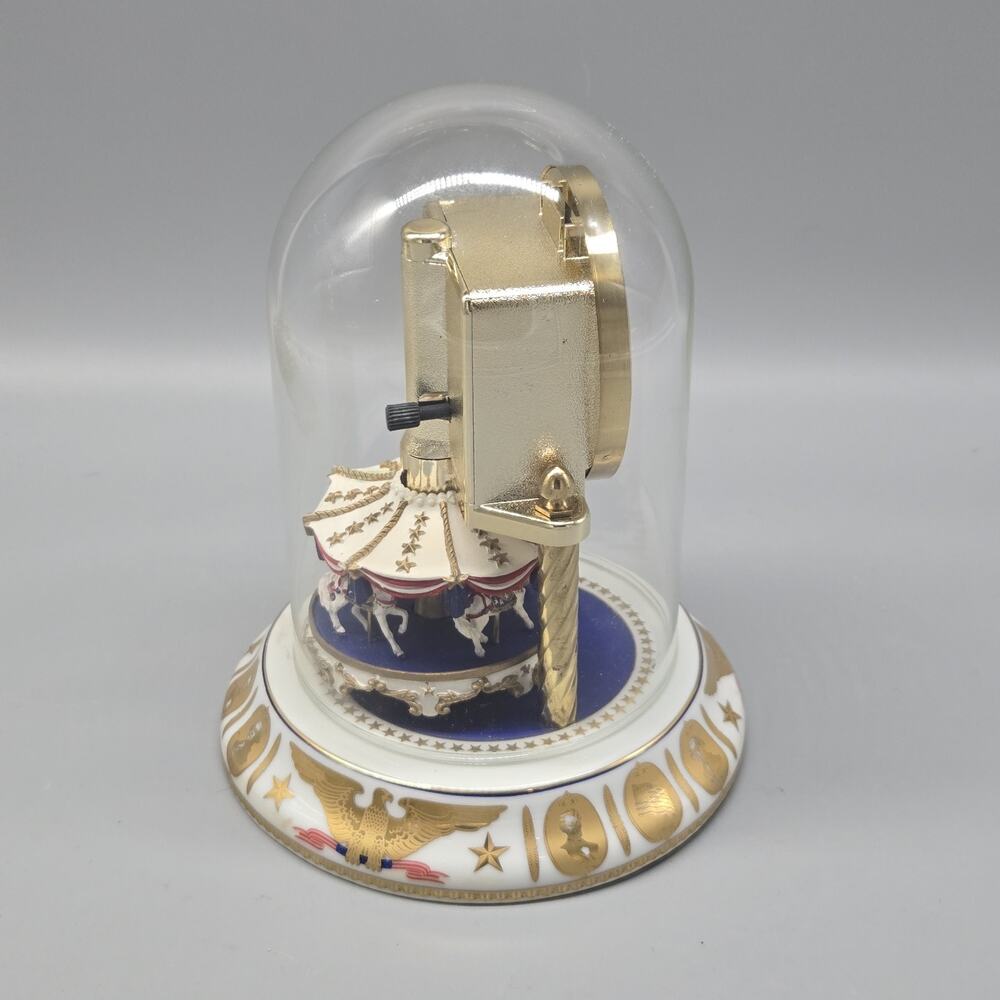 Freundl Americana Porcelain Clock Made In Germany Eagle + Presidents - Picture 5 of 10